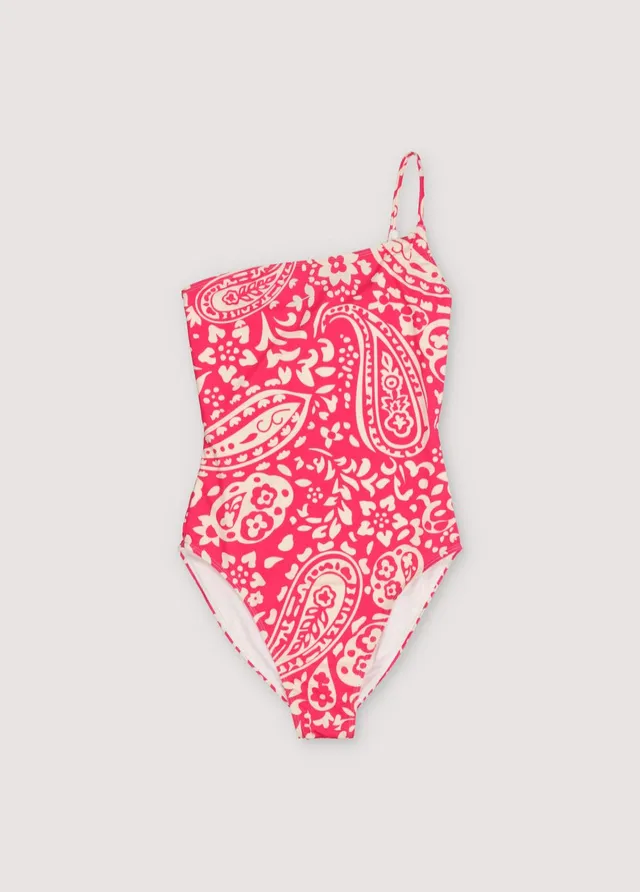 The New Society Costume Intero Donna Fucsia Monospalla