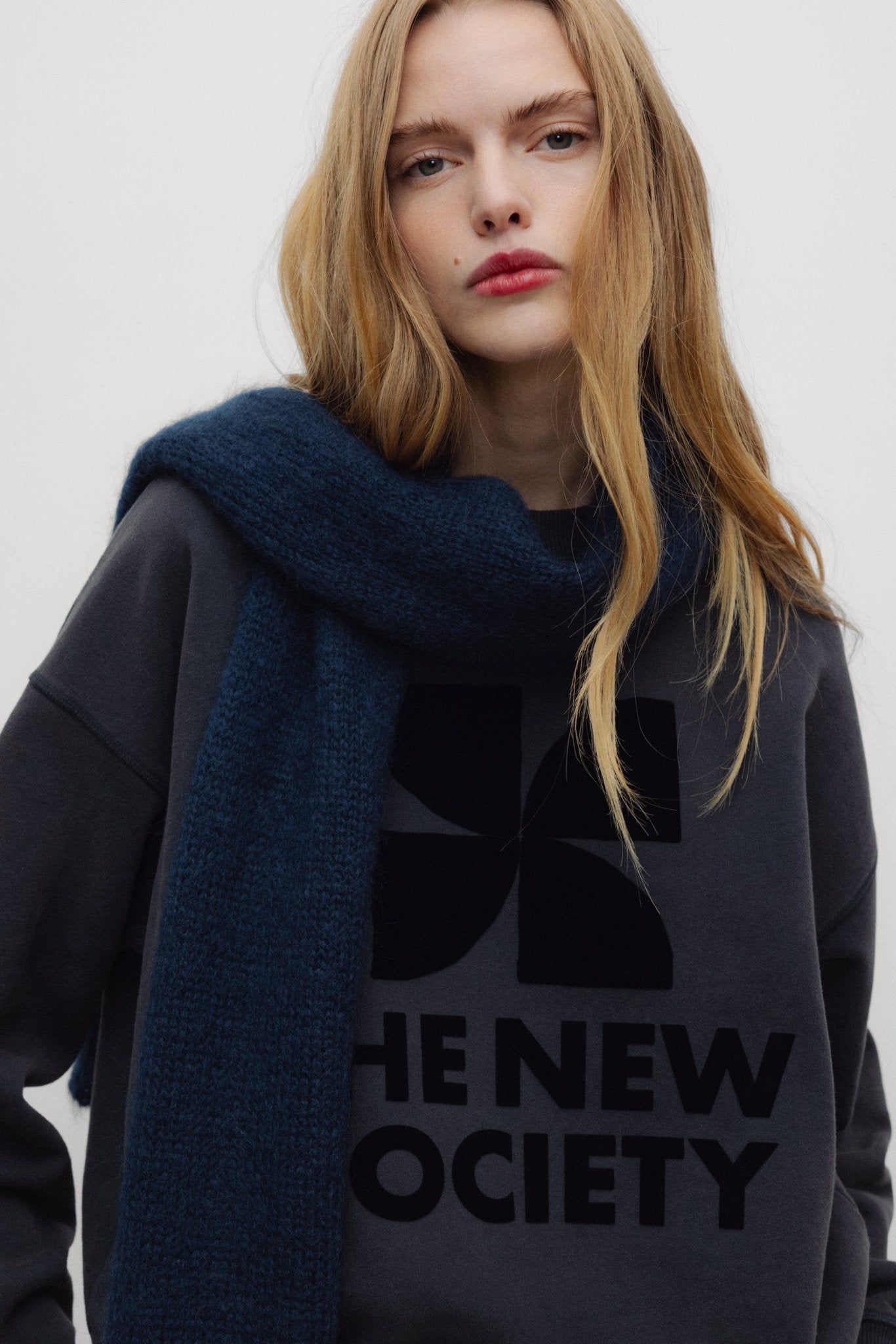 The New Society TNS Logo felpa donna Moonless Night