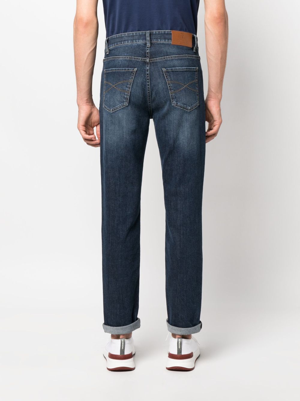 Brunello Cucinelli M283PD3210 jeans denim scuro uomo