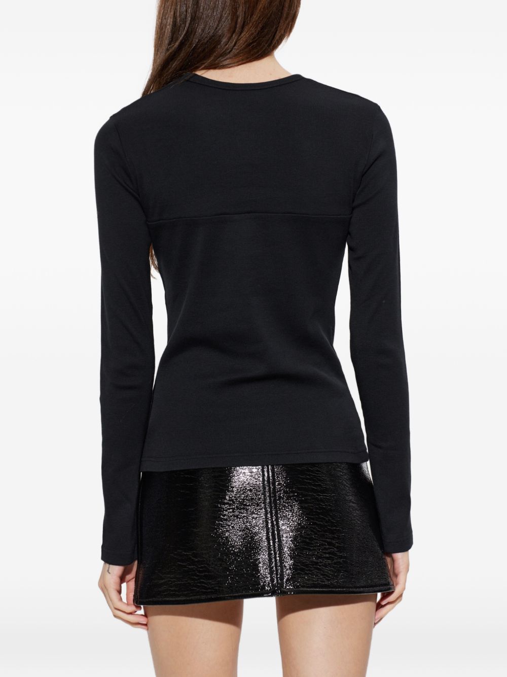 Courreges 326JTS273JS0203 Maglia Nera Donna