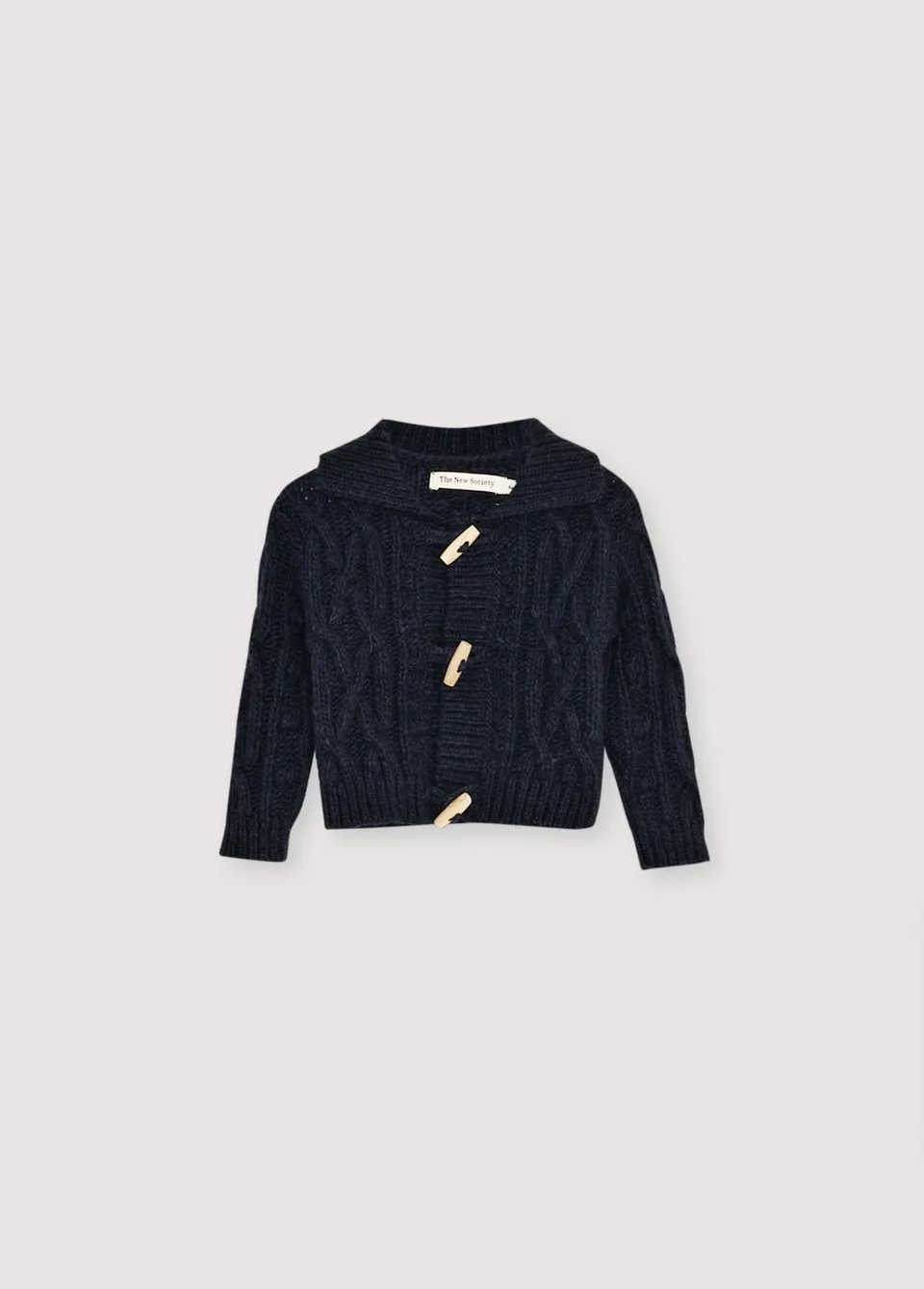 The New Society Maria cardigan neonato Navy lana
