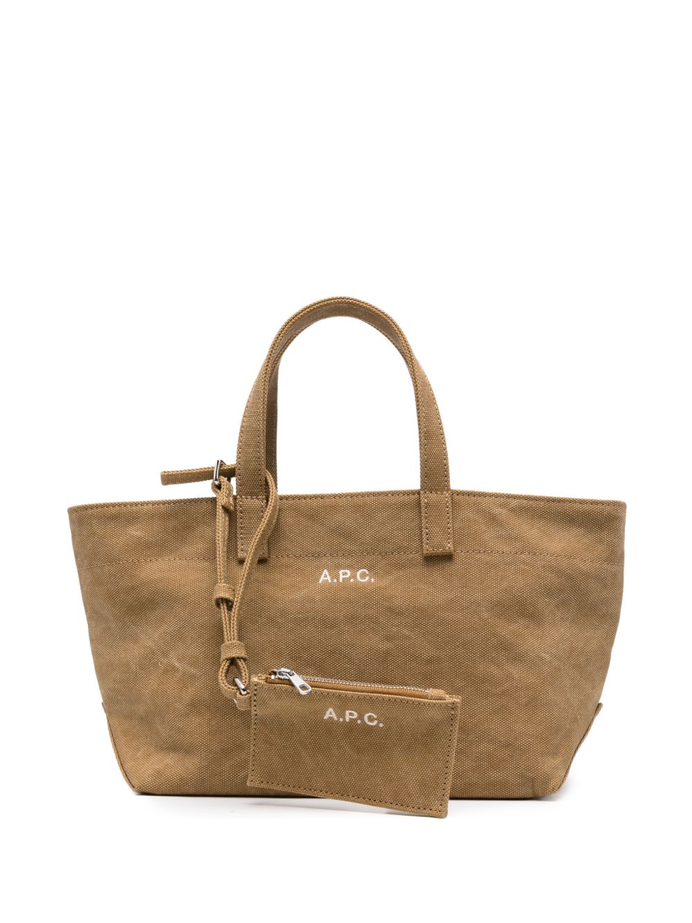 A.P.C. Le Drummer COHMP tote donna beige tela