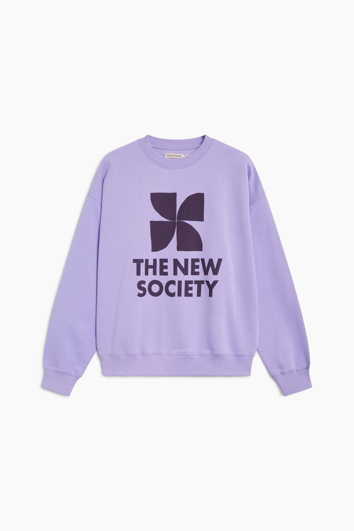 The New Society TNS Logo felpa donna Violet Tulip cotone