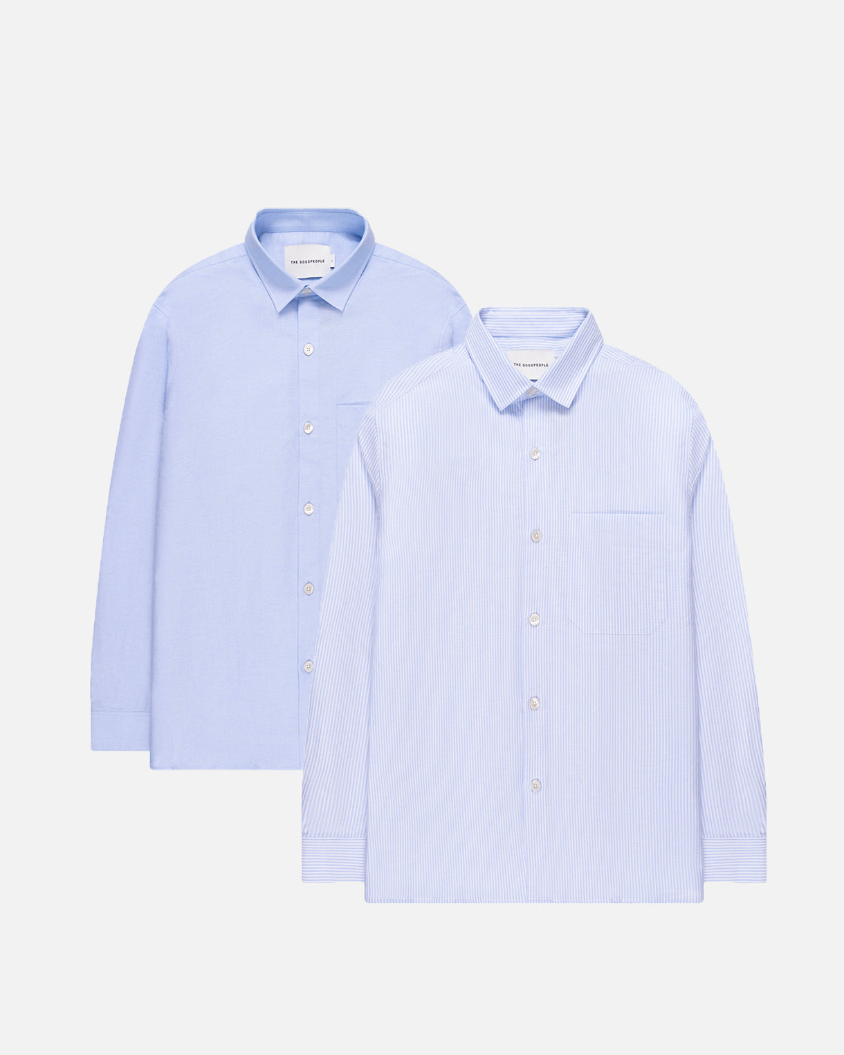 GOODPEOPLE Sox camicia oxford pacco da 2 in cotone