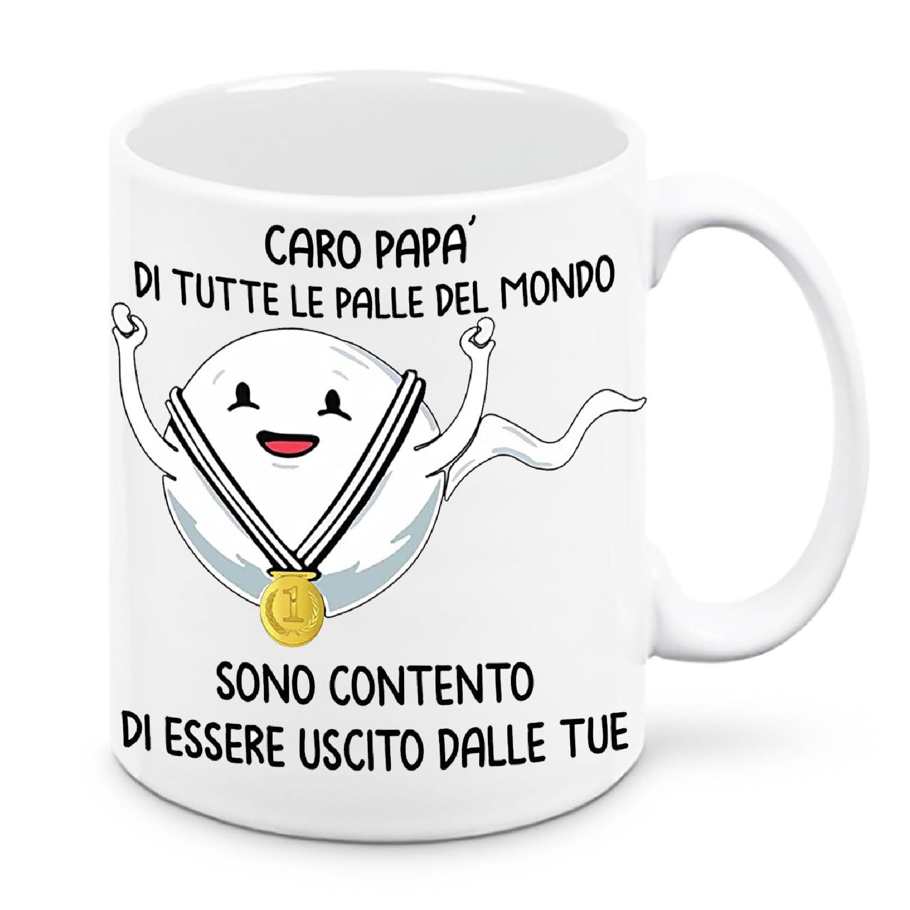 Mr. Gadgets Contento-Contenti-Contenta tazza festa papa