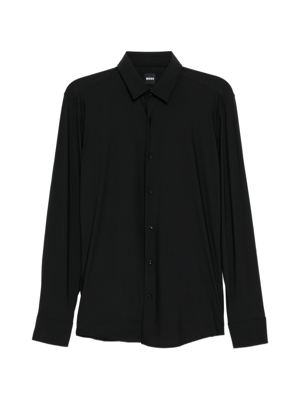 BOSS 50555747 camicia uomo nero tinta unita