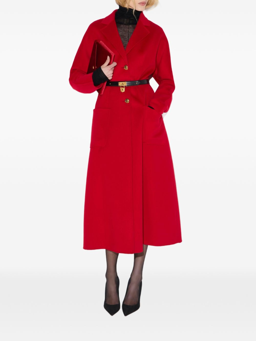 Elisabetta Franchi CP03D67E2 cappotto rosso