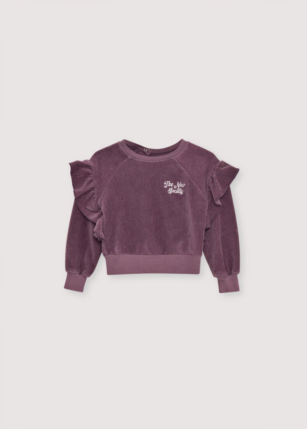 The New Society Clau felpa neonata viola cotone