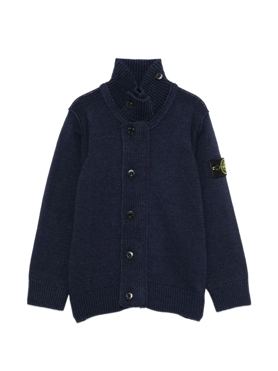 Stone Island Junior L2S165100003 cardigan bambino blu navy