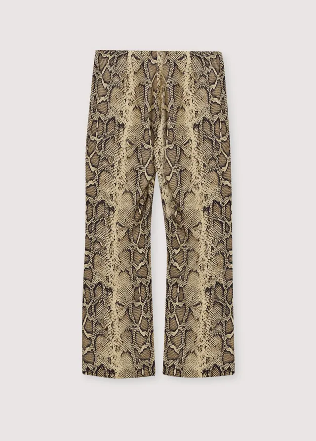 The New Society Nettle pantaloni donna pitonati viscosa