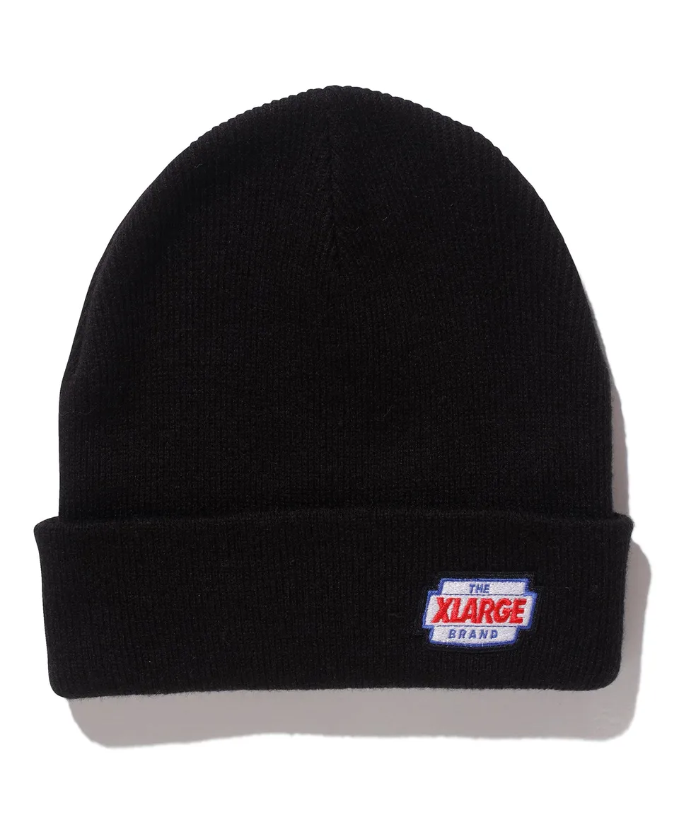 X-Large Emblem Logo Beanie berretto nero taglia unica