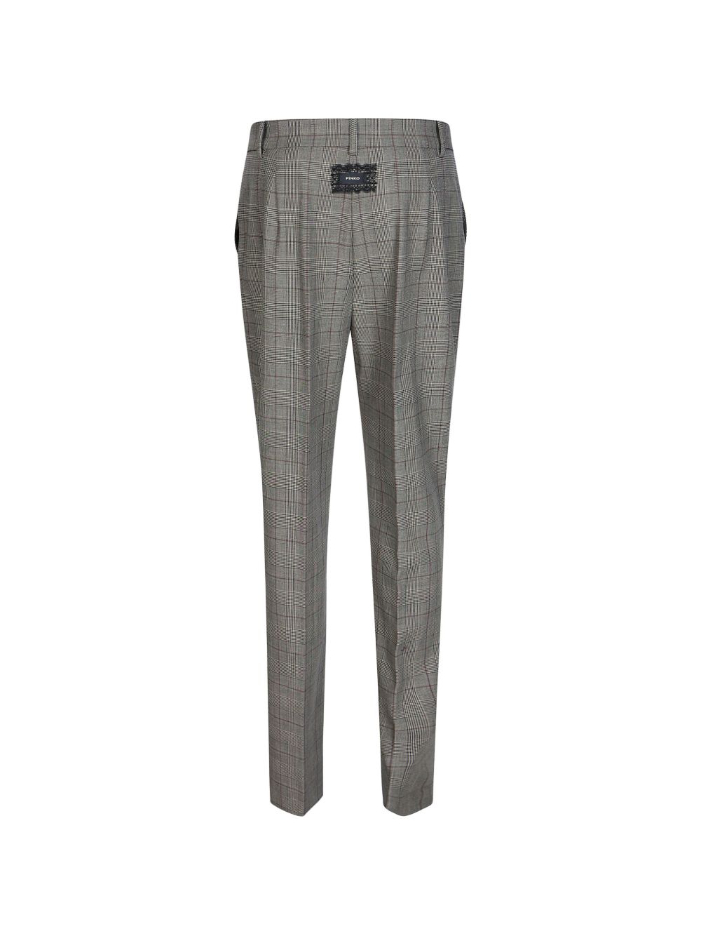 Pinko 107264 pantaloni donna beige bordeaux nero
