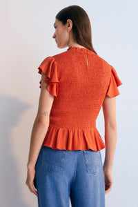 The New Society Katerina Blusa Donna Chili Jacquard