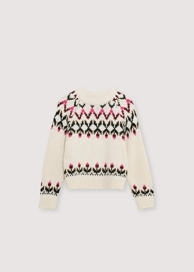The New Society Wendy maglione 6 anni jacquard lana