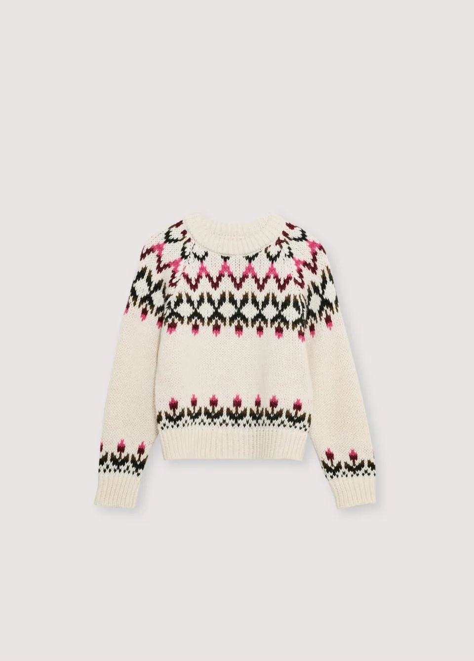 The New Society Wendy maglione 6 anni jacquard lana