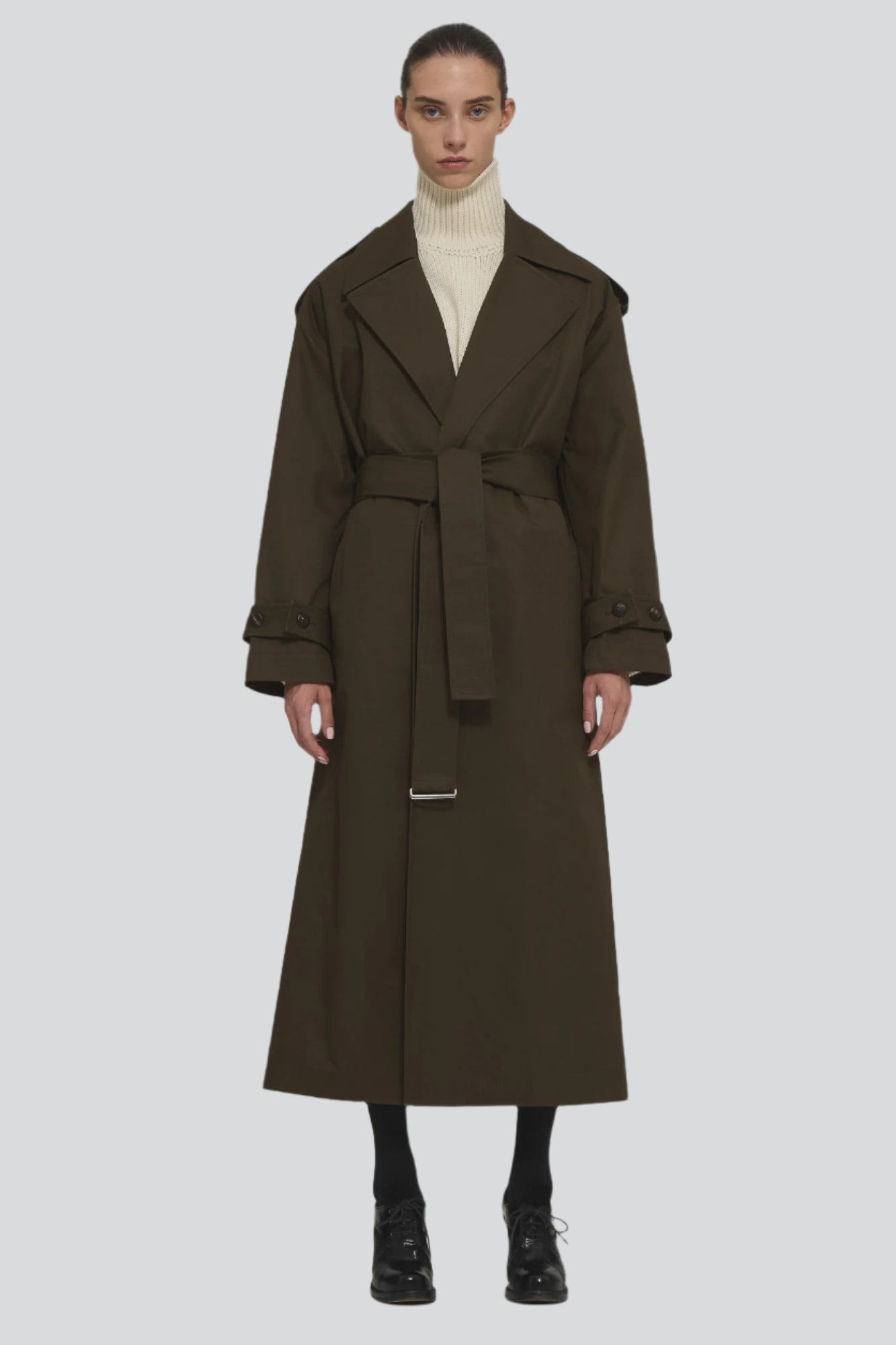 Sa Su Phi Valentina trench cotone verde militare