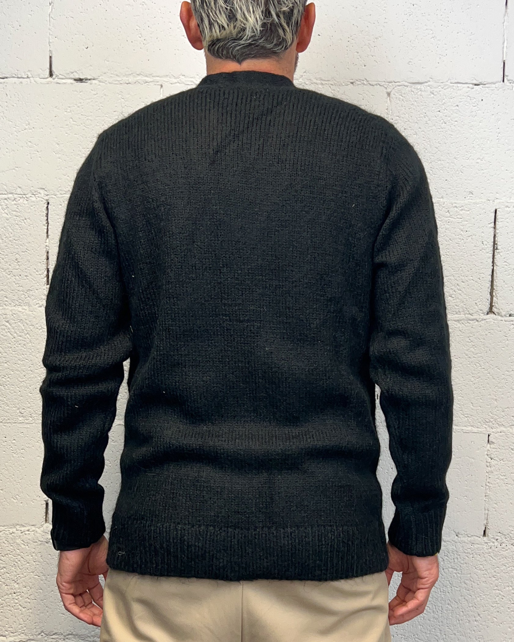 ONLYONE OVER-D Wool cardigan nero in lana