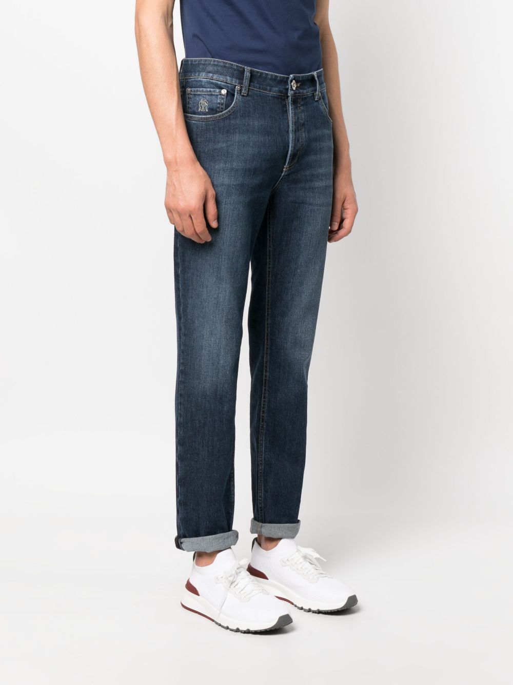 Brunello Cucinelli M283PD3210 jeans denim scuro uomo