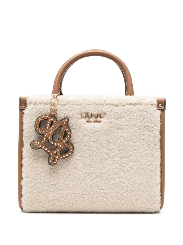 Liu Jo AF6192E1163 borsa tote cream bianca