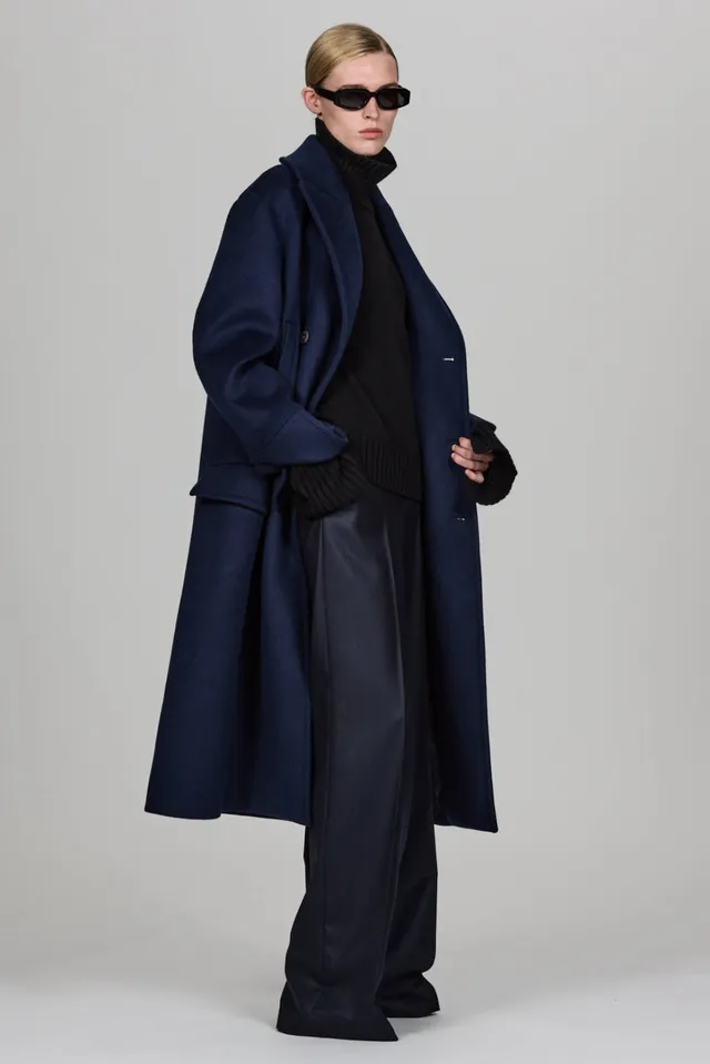 Sa Su Phi Peacoat cappotto doppiopetto taglia 40 misto cashmere