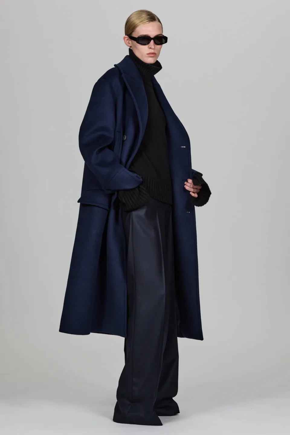 Sa Su Phi Peacoat cappotto doppiopetto taglia 40 misto cashmere