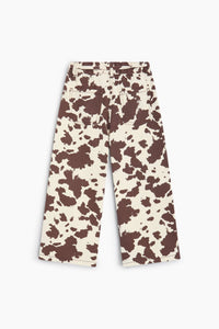 The New Society Dakota Cow Print pantaloni denim cotone BCI