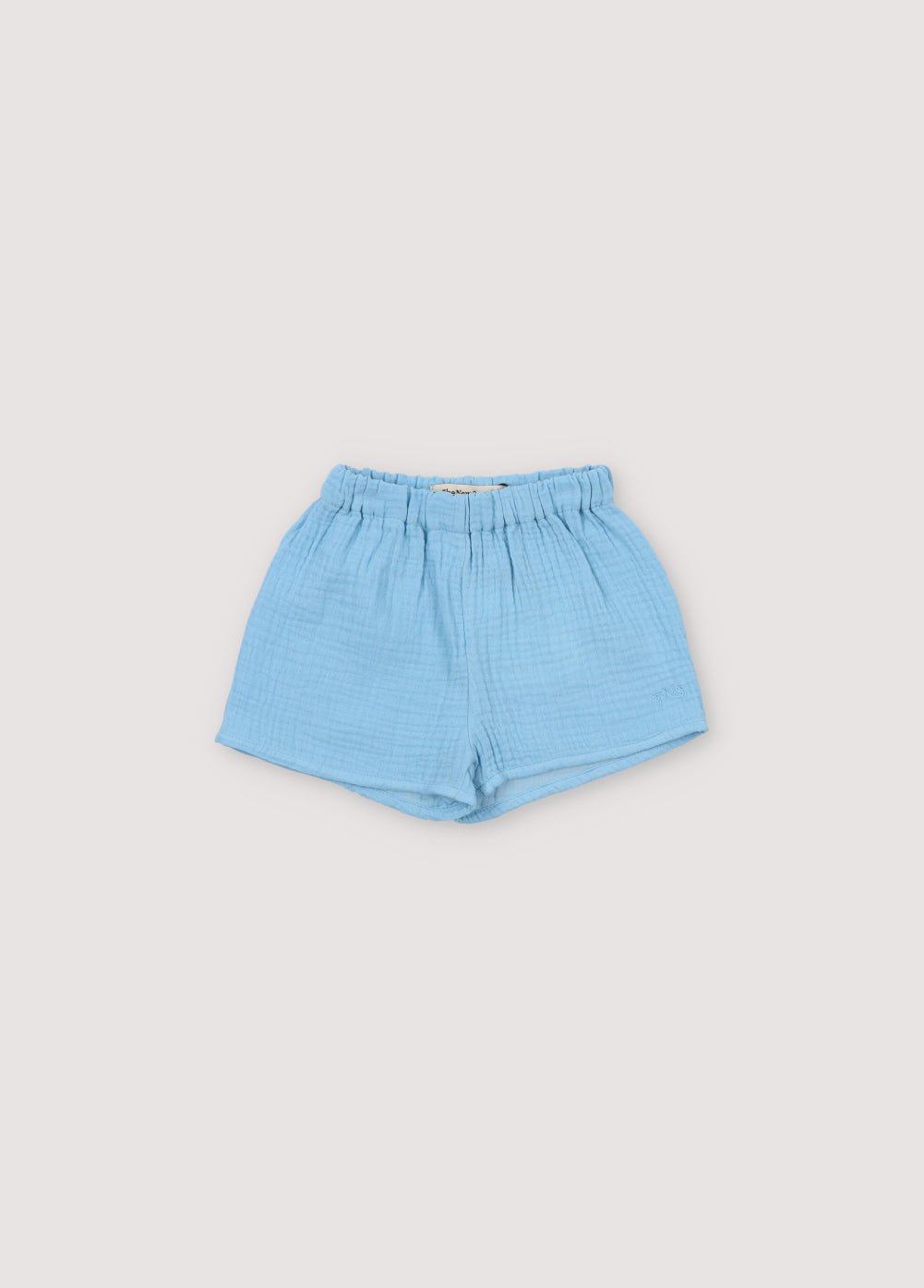 The New Society Spyros shorts neonato azzurro 6 mesi cotone