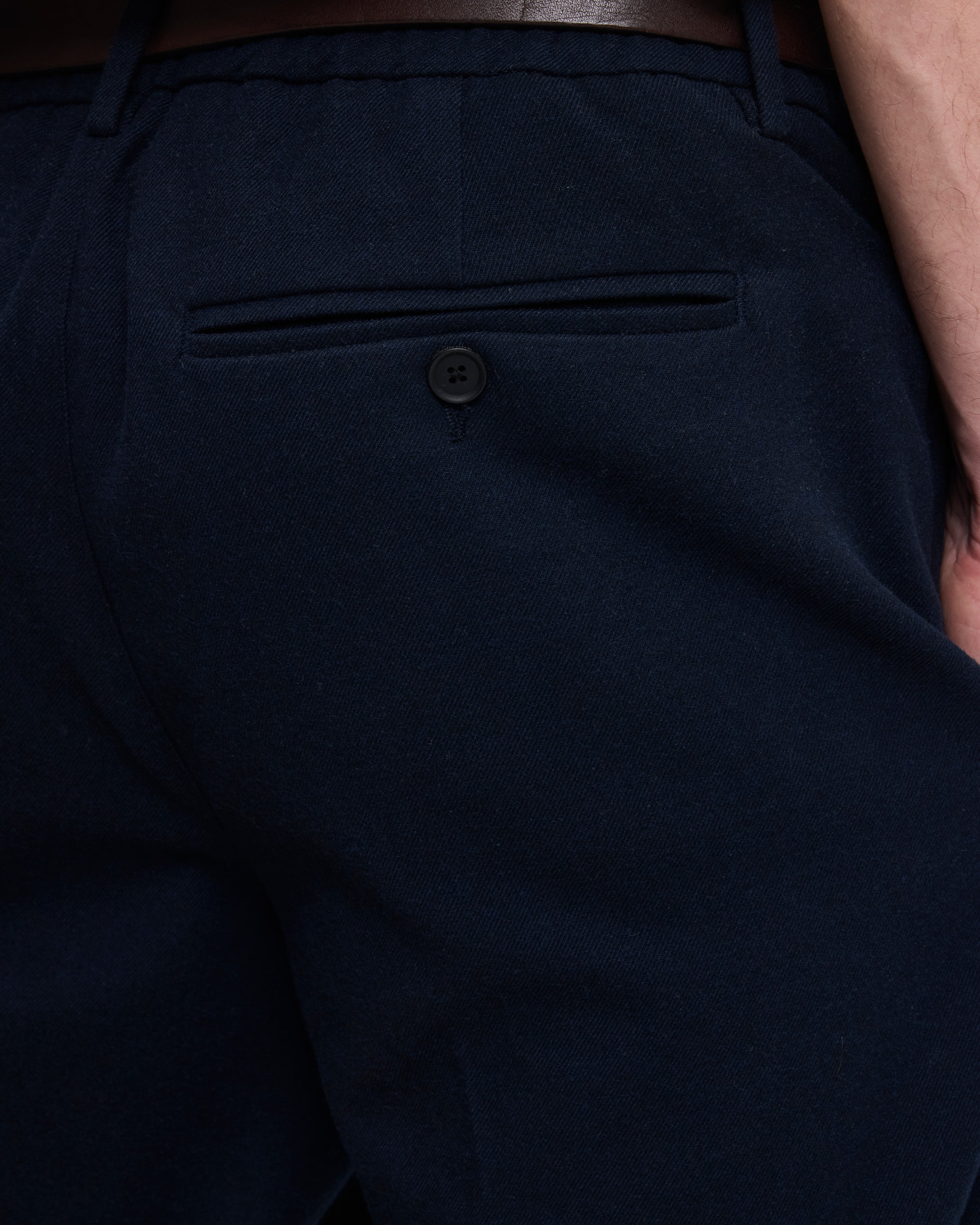 GOODPEOPLE Bueno Regular Fit pantaloni blu navy elasticizzati