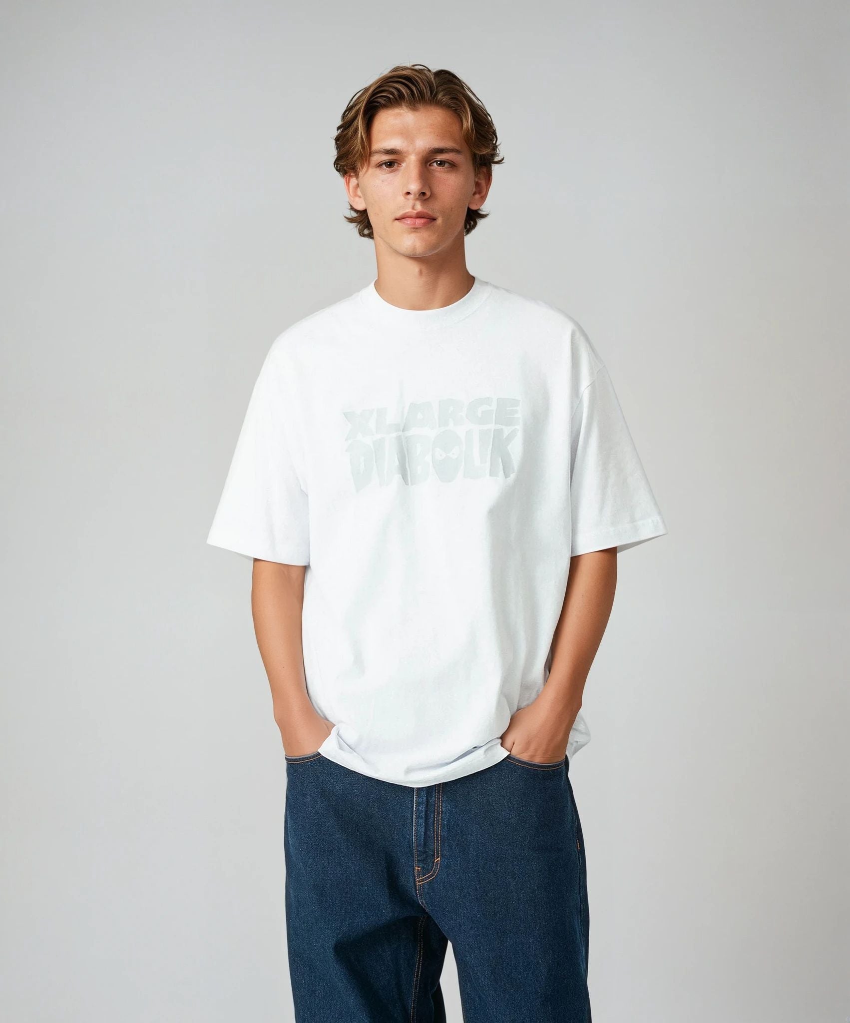 X-Large Diabolik S/S Tee maglietta bianca cotone