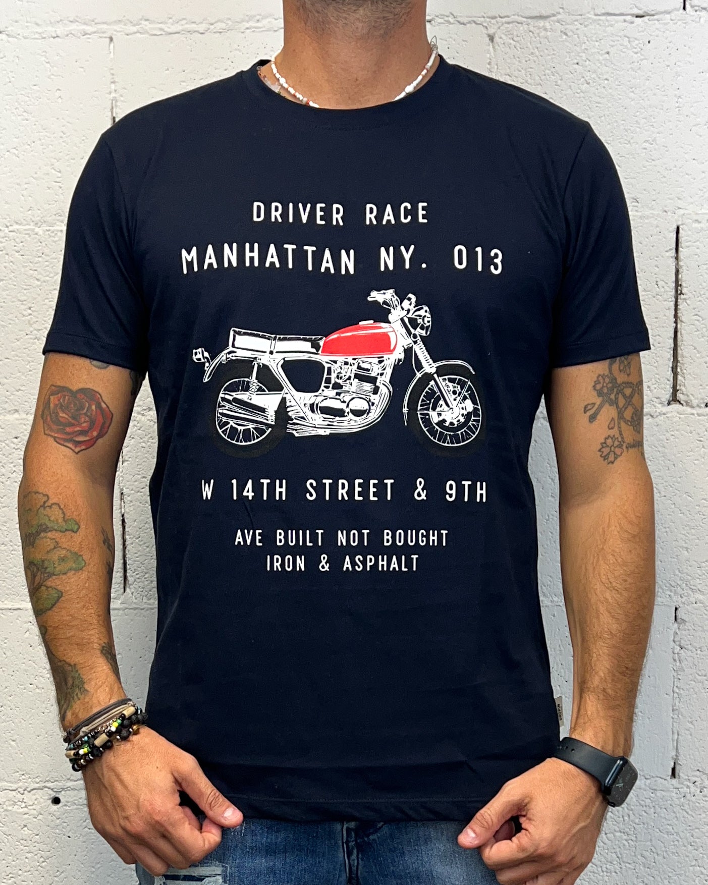 ONLYONE Driver Race DROPIN t-shirt blu regolare