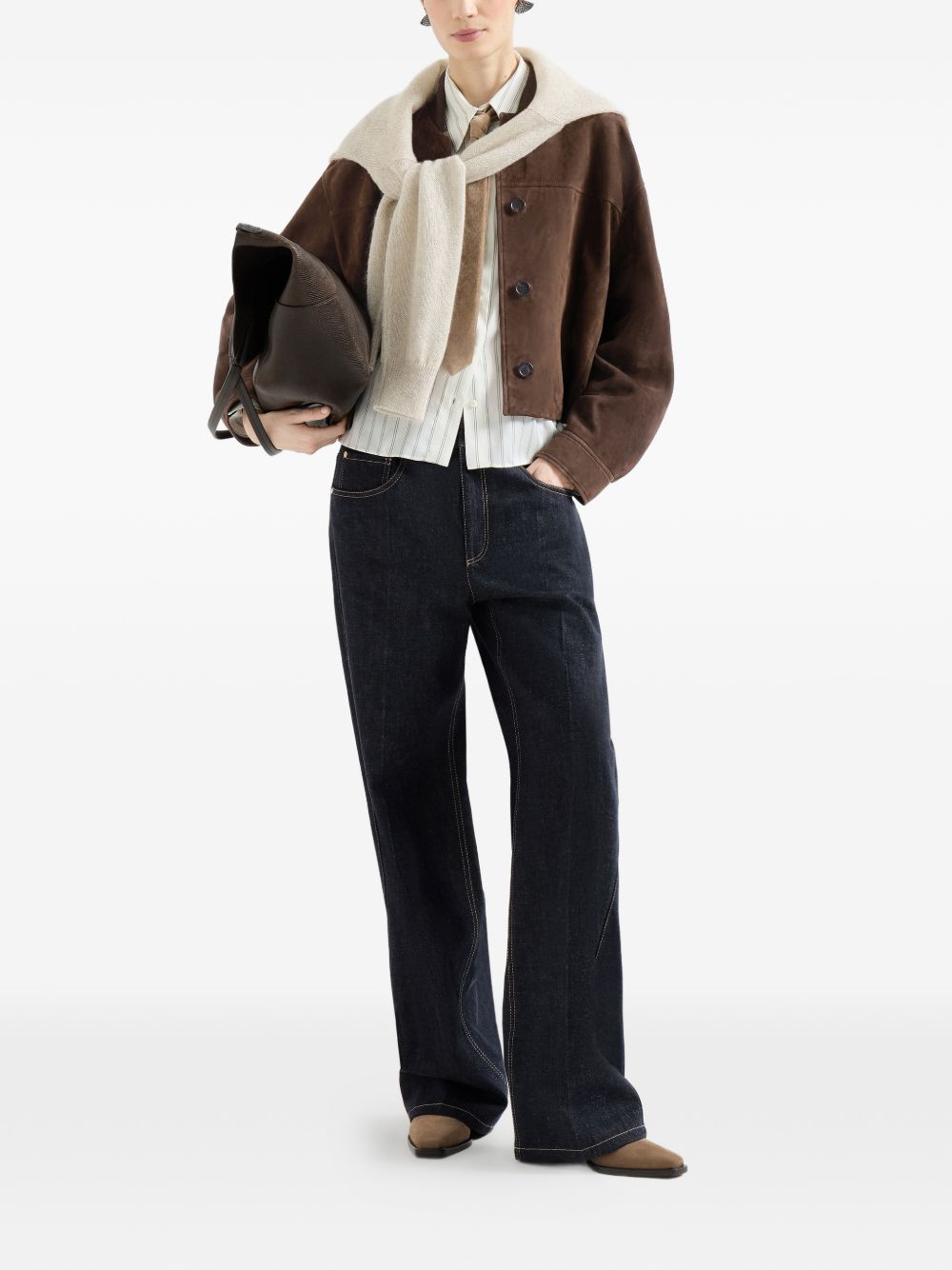 Brunello Cucinelli ML134P4108 pantaloni blu donna