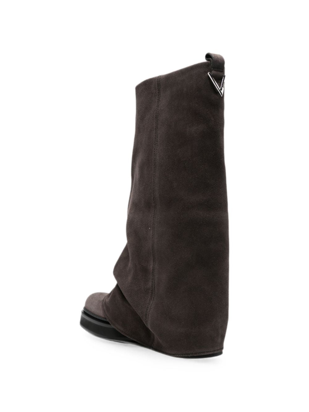 THE ATTICO 246WSH00798 stivaletti grigi in camoscio
