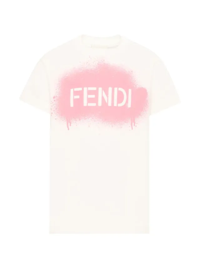 Fendi Kids JUI212 t-shirt bambina cotone girl