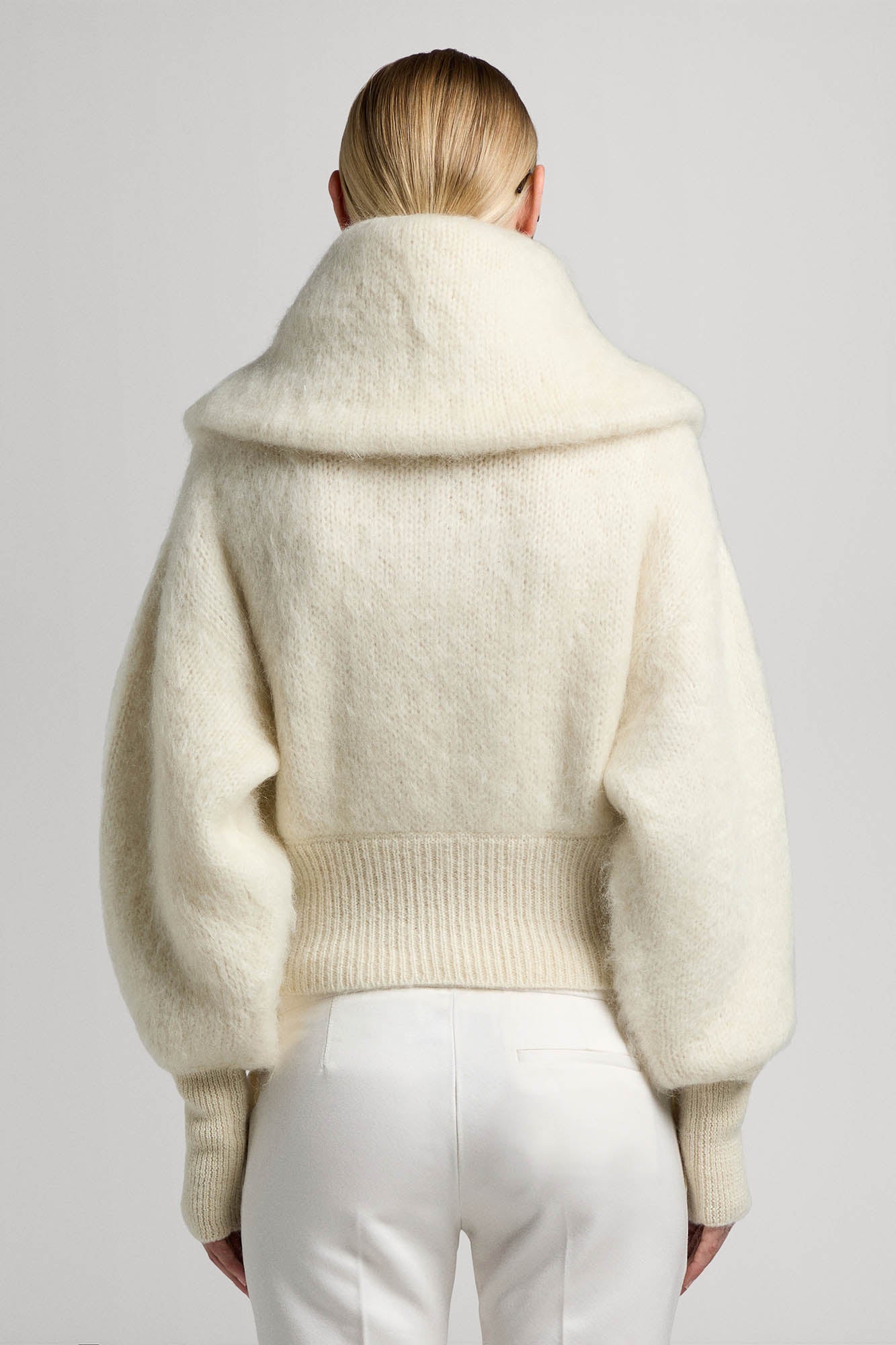 Sa Su Phi Jen bomber in mohair avorio