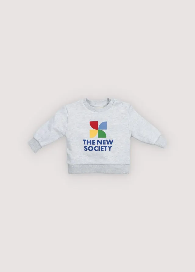 The New Society TNS Logo felpa neonato grigia 6 mesi