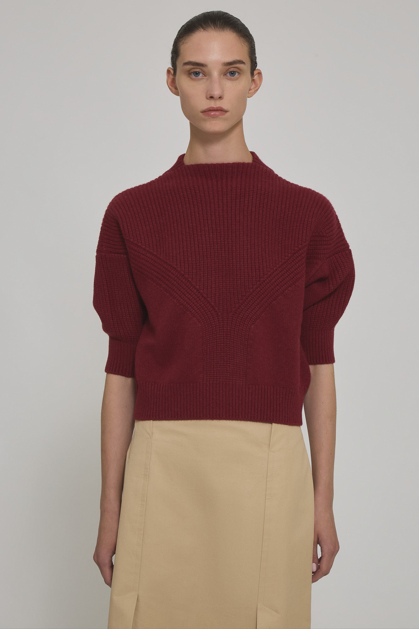 Sa Su Phi Armor maglione cashmere barca bordeaux