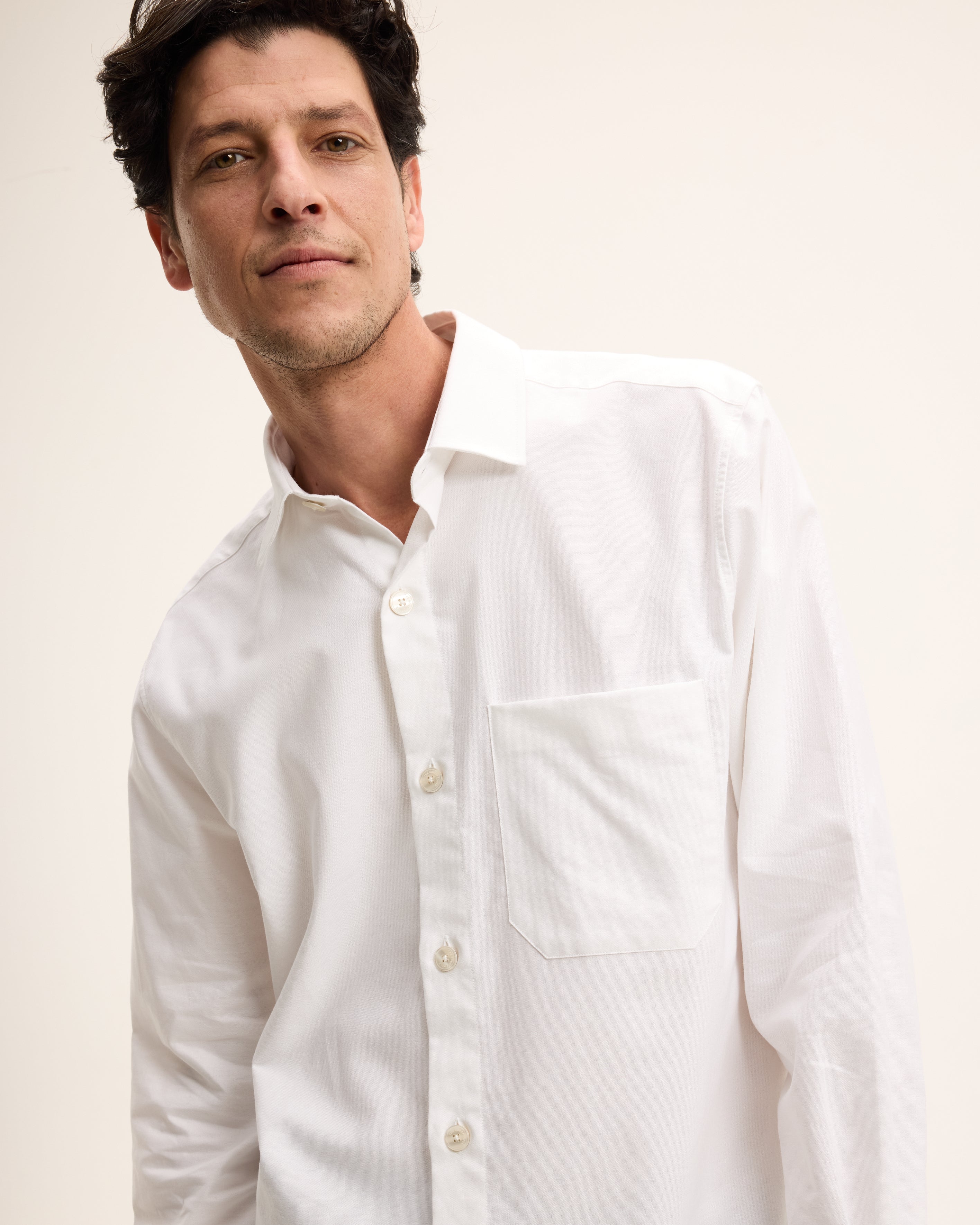 Goodpeople Sox camicia bianca relaxed cotone