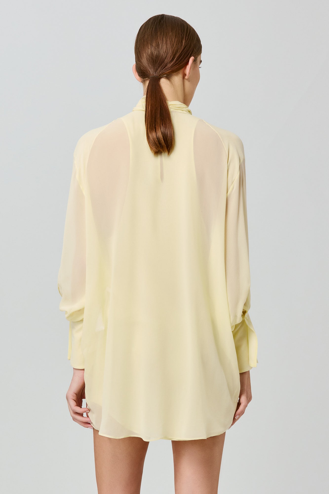 Sa Su Phi Andrea abito verde militare georgette