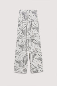 The New Society Anika pantalone donna fantasia tencel palazzo