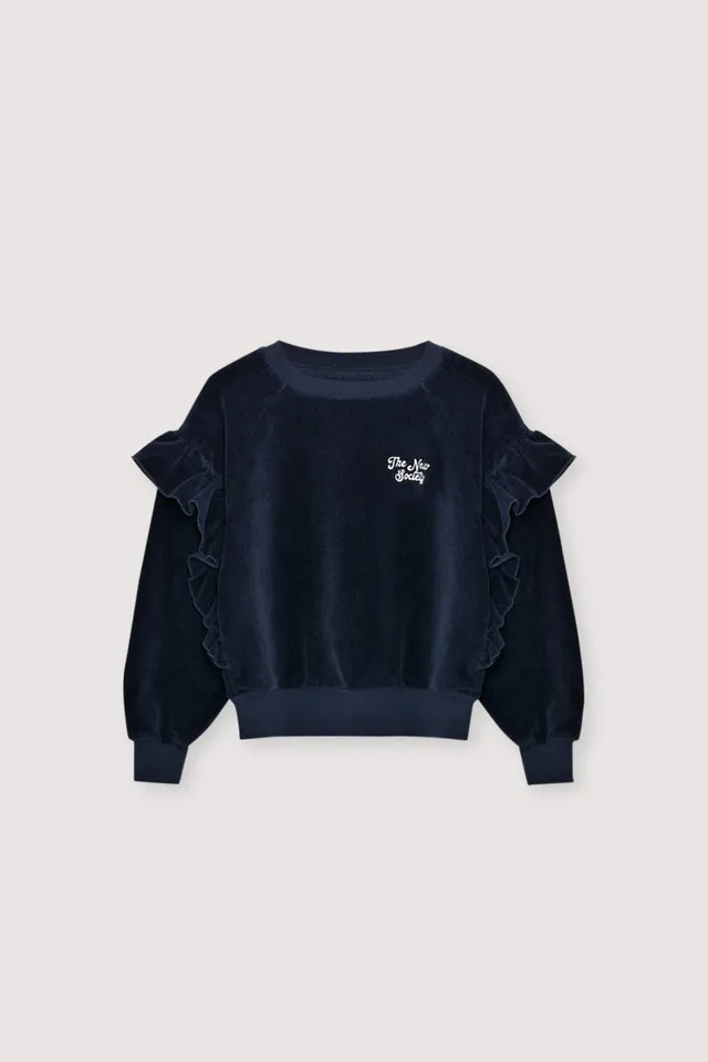 The New Society Clau felpa blu 6 anni in cotone