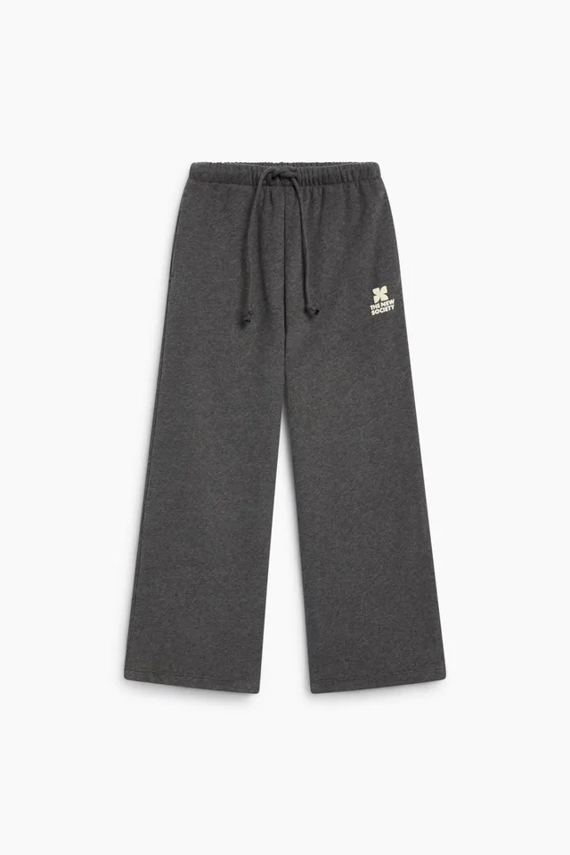 The New Society TNS Logo Jogging pantaloni tuta grigio 100% cotone