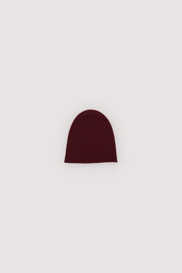 The New Society Agatha berretto cashmere prugna