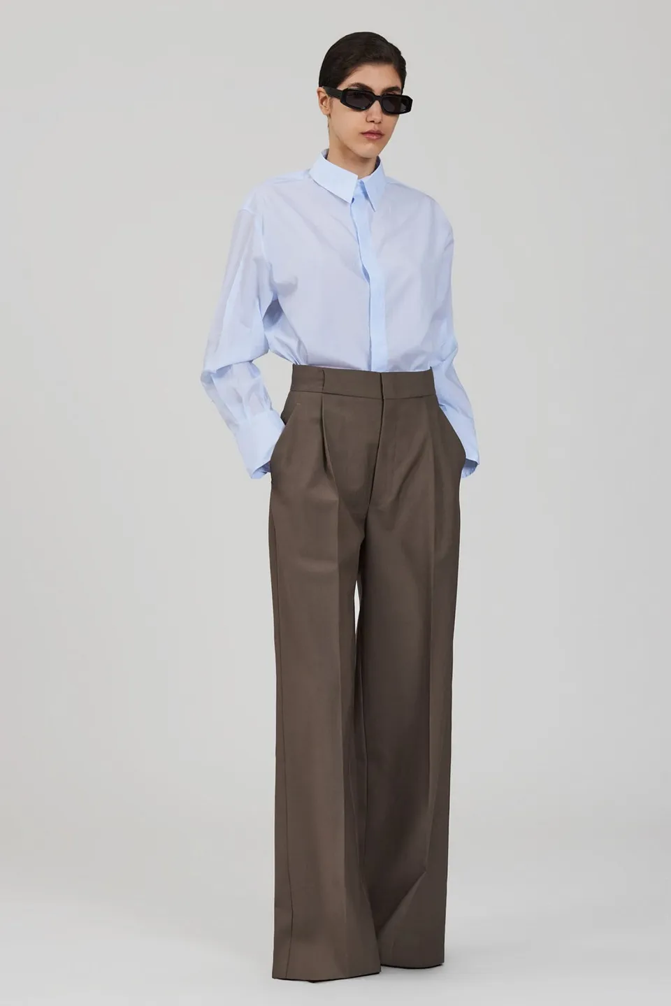 Sa Su Phi Bogart pantaloni lana fango