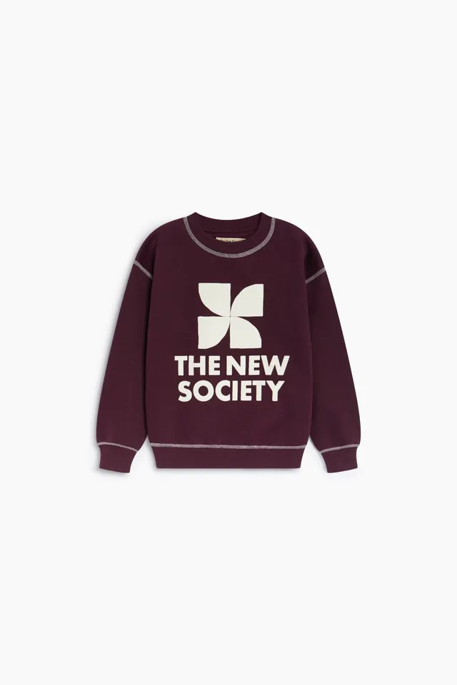 The New Society TNS Logo felpa Winetasting cotone