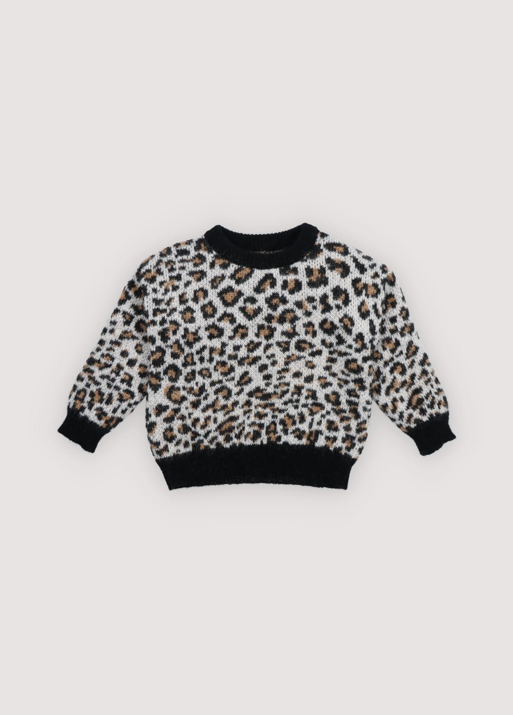 THE NEW SOCIETY Nelia maglione leopardato mohair jacquard
