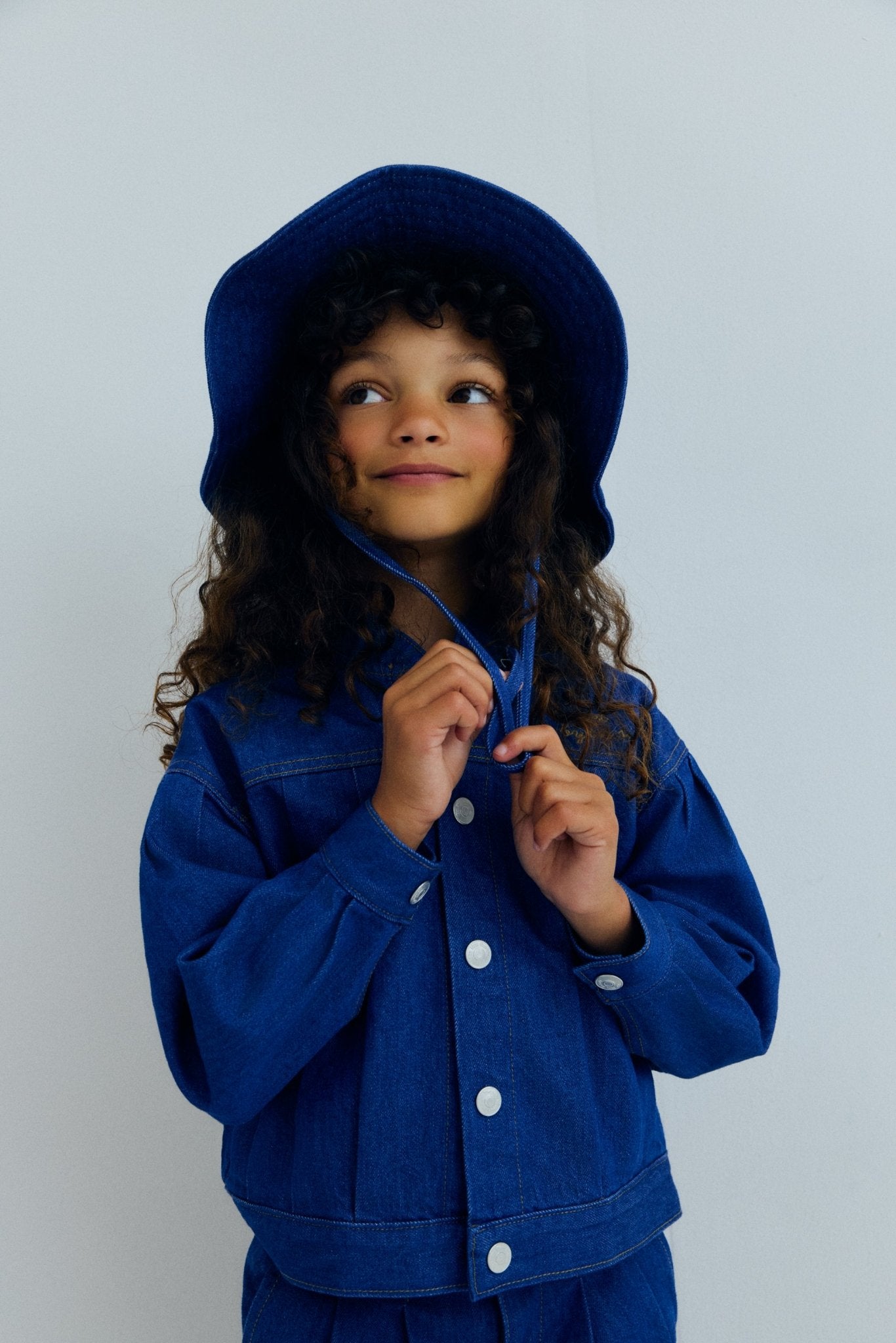 The New Society Tulip giacca denim Blue Denim cotone