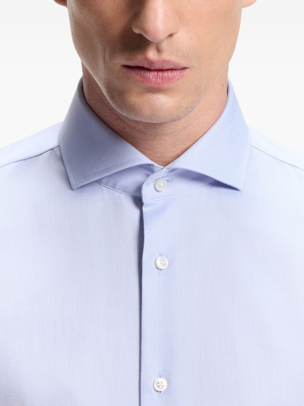 Boss 50567316 camicia azzurra collo uomo