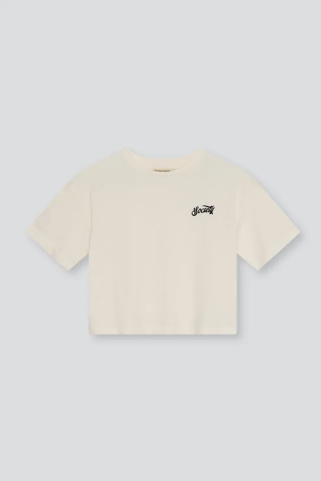 The New Society Mazus T-Shirt Ecru 12 Anni Cotone