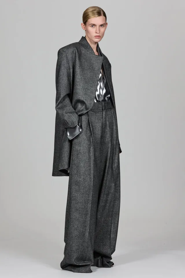Sa Su Phi Lauren Cappotto Corto Flanella Taglia 40