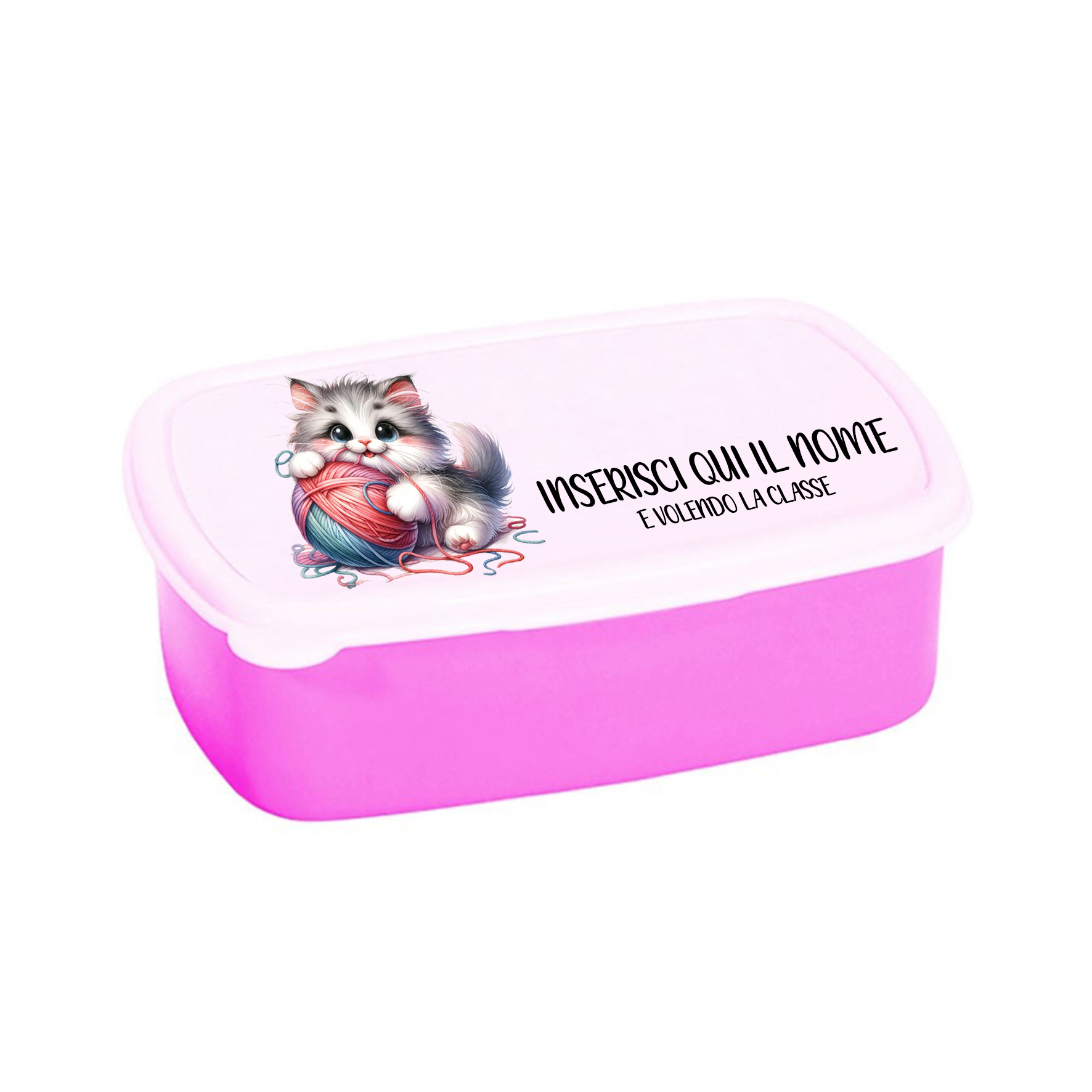 Mr. Gadgets Gatto Rosa porta merenda scatola resistente
